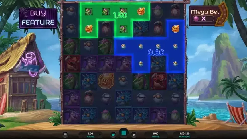 Jurassic Party slot screenshot 2