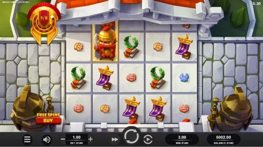 Marching Legions slot screenshot 1