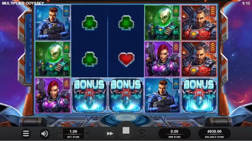 Multiplier Odyssey slot screenshot 2
