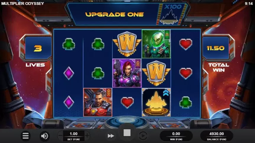 Multiplier Odyssey slot screenshot 5