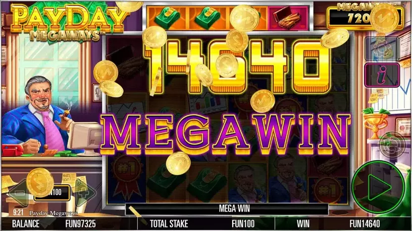 Payday Megaways slot screenshot 6