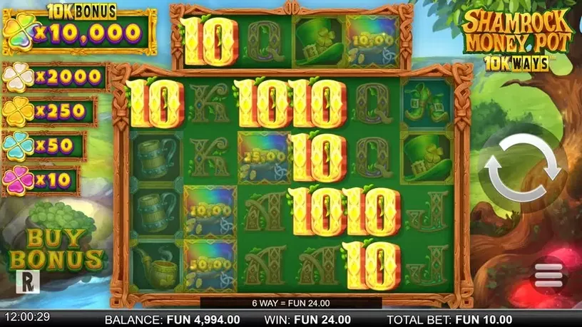 Shamrock Money Pot 10K ways slot screenshot 2