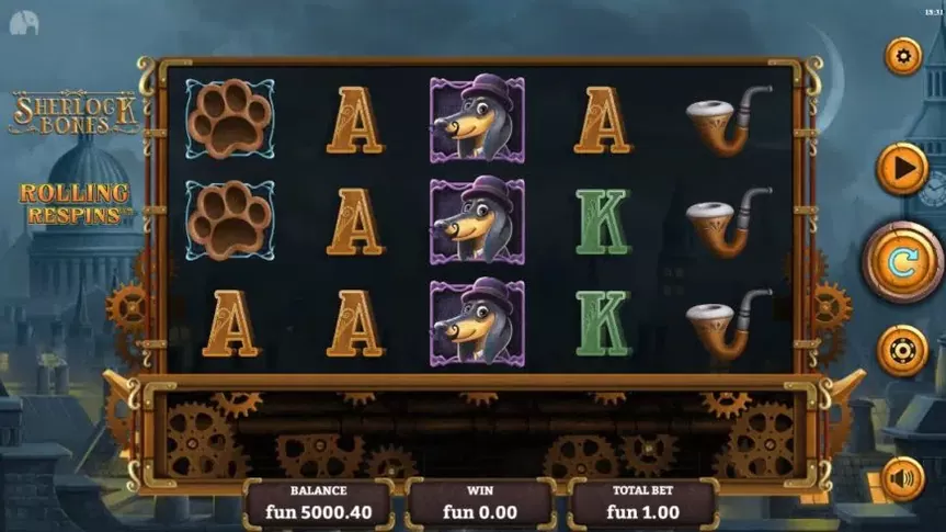 Sherlock Bones slot screenshot 1