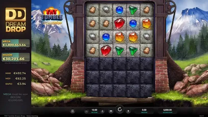 TNT Tumble Dream Drop slot screenshot 1
