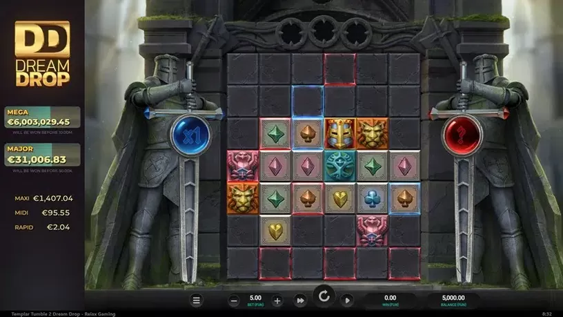 Templar Tumble 2 Dream Drop slot screenshot 1