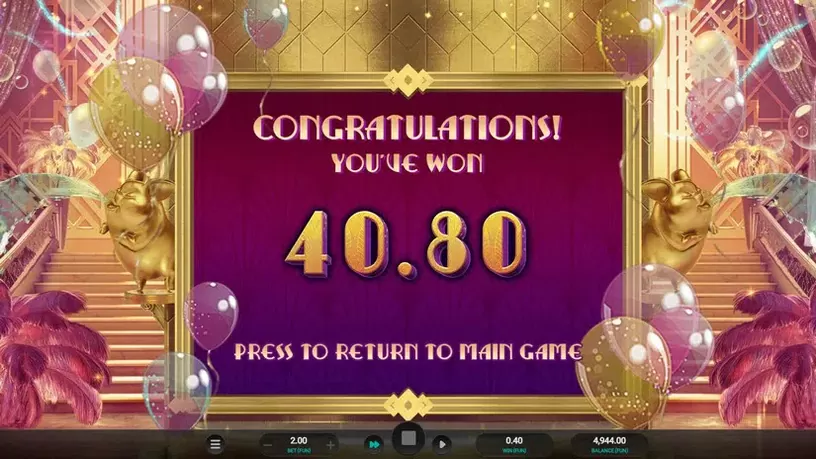 The Great Pigsby Megapays slot screenshot 8
