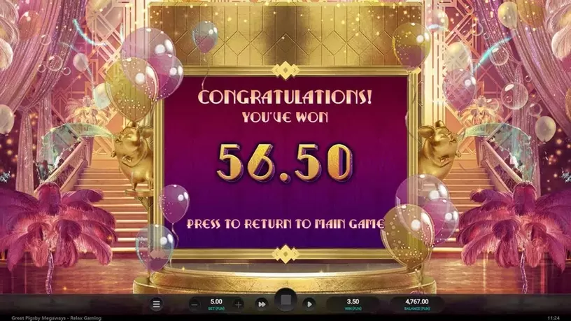 The Great Pigsby Megaways slot screenshot 9