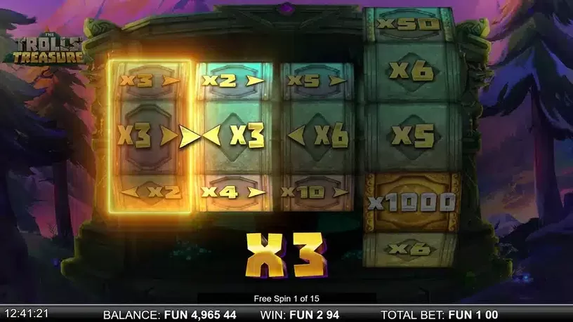 The Trolls’ Treasure slot screenshot 4
