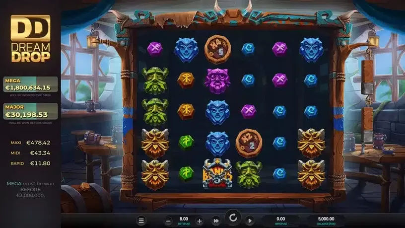 Volatile Vikings 2 Dream Drop slot screenshot 1
