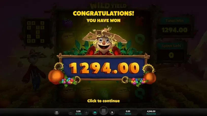 Wild Yield slot screenshot 9
