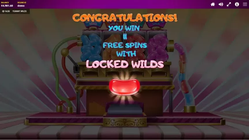 Yummy Wilds slot screenshot 3