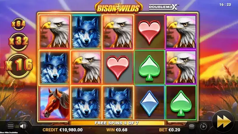 Bison Wilds DoubleMax slot screenshot 4