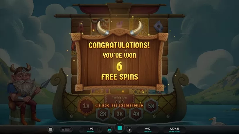 Cod of Thunder Dream Drop slot screenshot 3