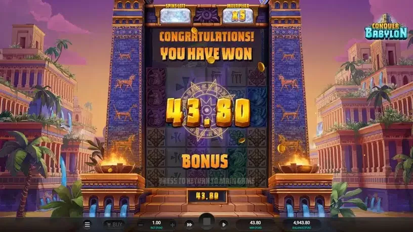 Conquer Babylon slot screenshot 6