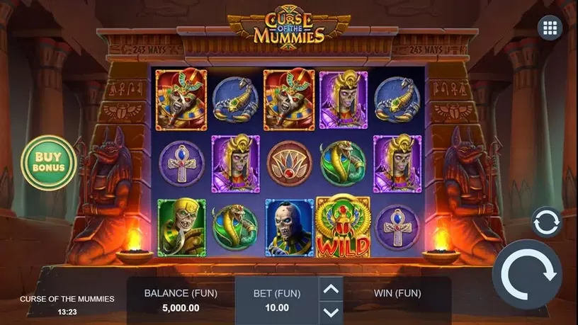 Curse of the Mummies slot screenshot 1
