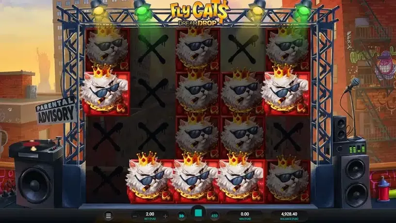 Fly Cats Dream Drop slot screenshot 6