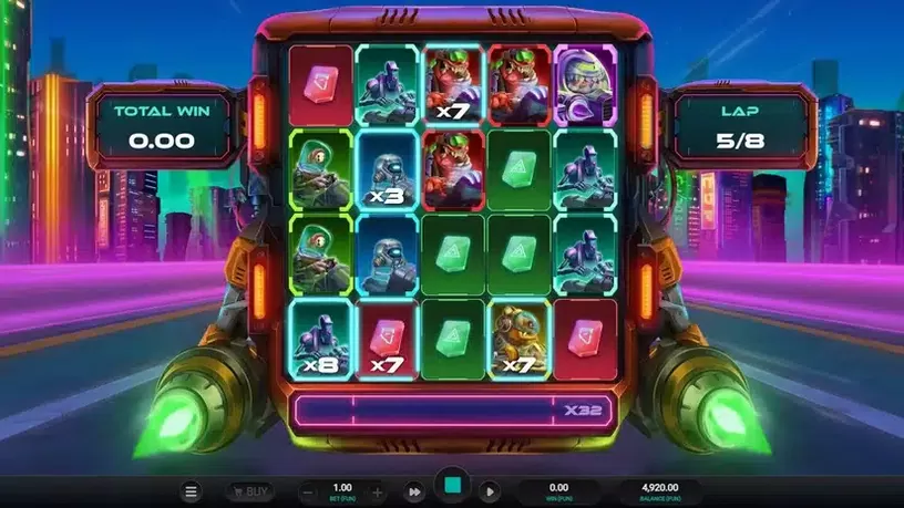 Galactic Racers slot screenshot 4