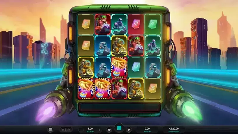 Galactic Racers slot screenshot 2