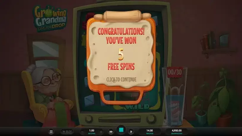 Growing Grandma Dream Drop slot screenshot 3