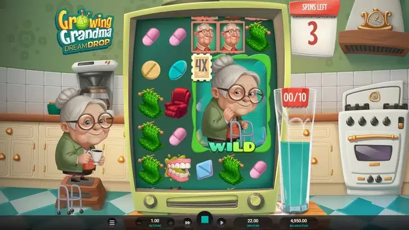 Growing Grandma Dream Drop slot screenshot 4