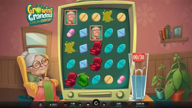 Growing Grandma Dream Drop slot screenshot 1
