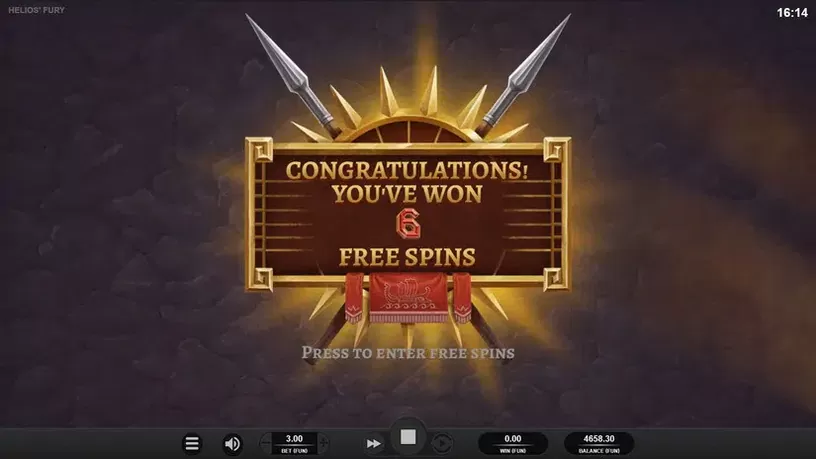 Helios Furya slot screenshot 3