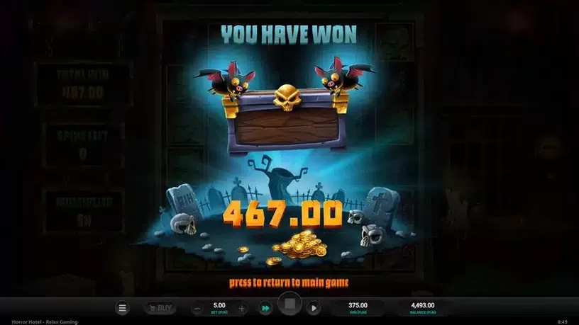 Horror Hotel slot screenshot 8