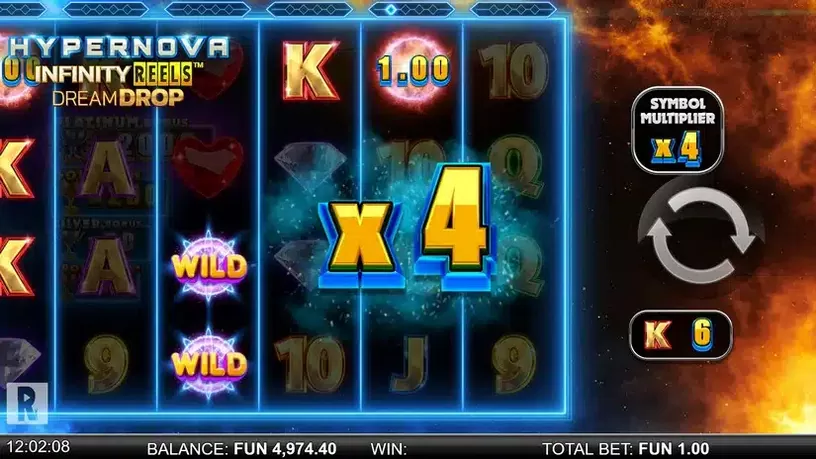 Hypernova Infinity Reels Dream Drop slot screenshot 4