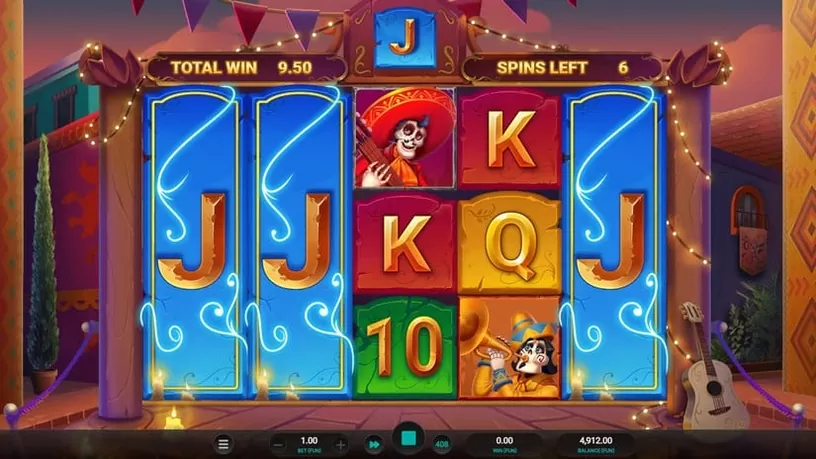 Los Cuatro Esqueletos Dream Drop slot screenshot 6