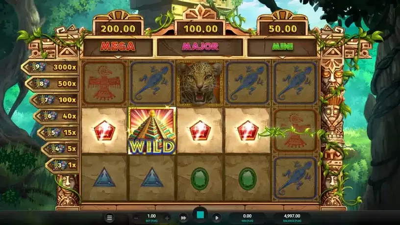 Masked Treasures slot screenshot 2