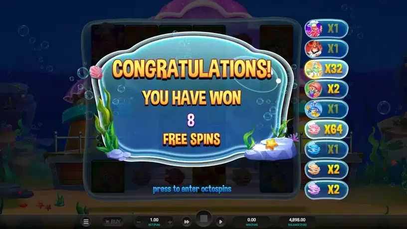 Octo’s Crab Shack slot screenshot 4