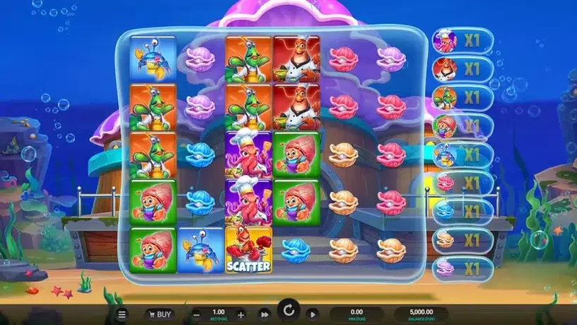 Octo’s Crab Shack slot screenshot 1