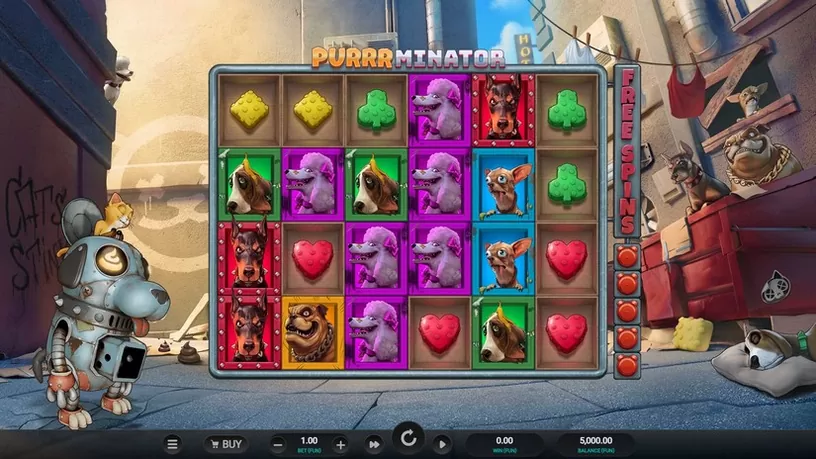 Purrrminator slot screenshot 1