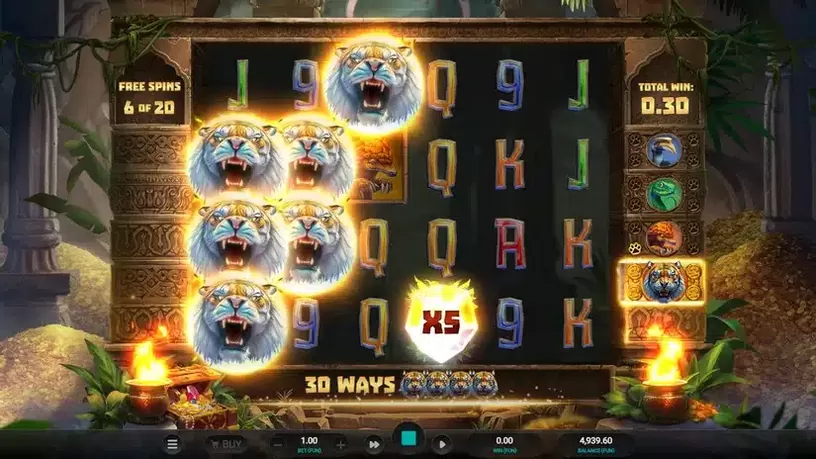 Tiger Shrine slot screenshot 5