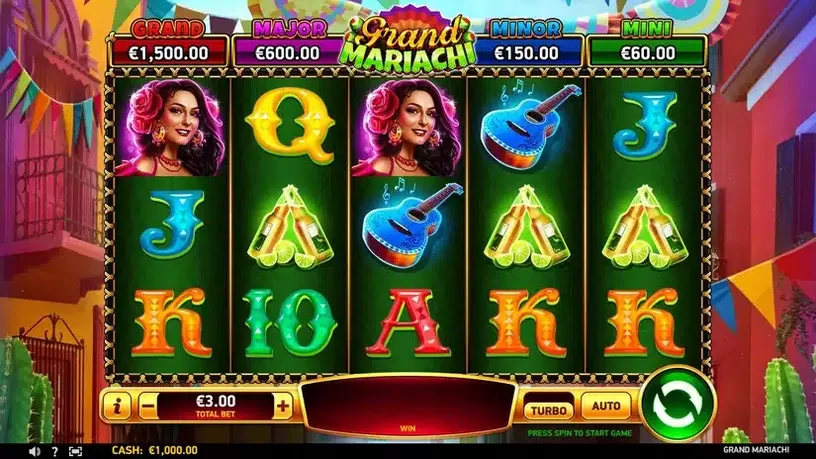 Grand Mariachi slot screenshot 1