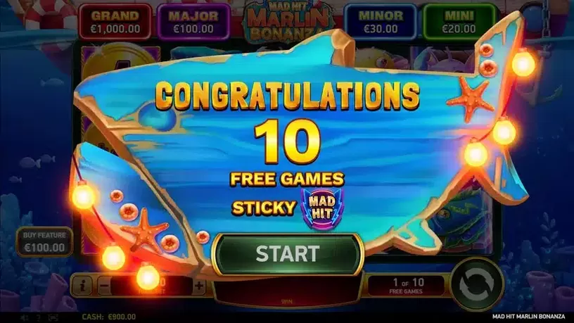Mad Hit Marlin Bonanza slot screenshot 3