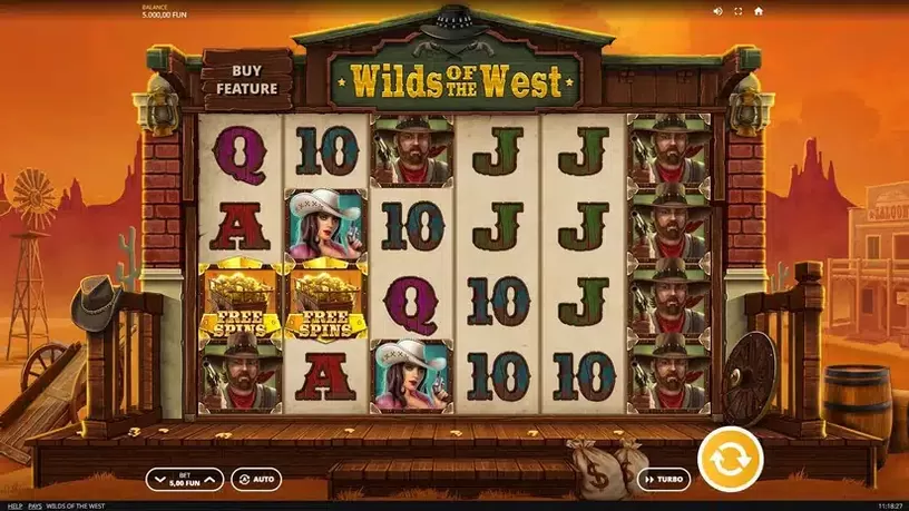 Wilds of the West slot screenshot 1