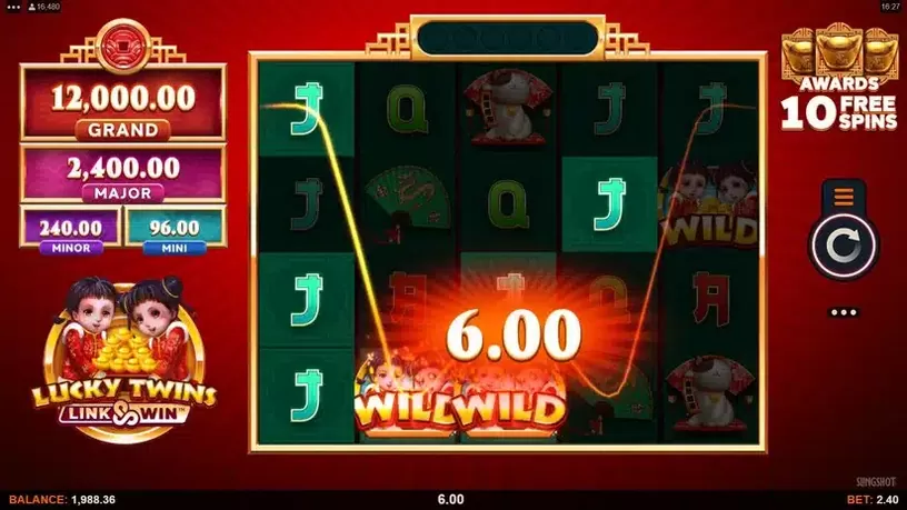 Lucky Twins Link and Win slot screenshot 1
