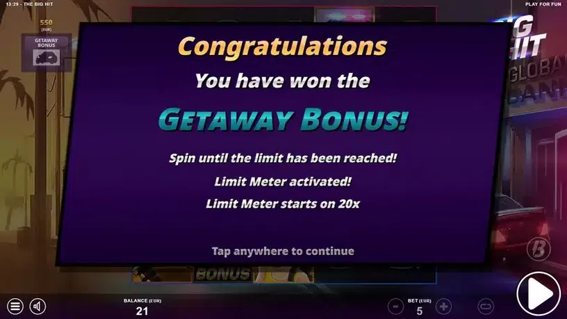 The Big Hit slot screenshot 6