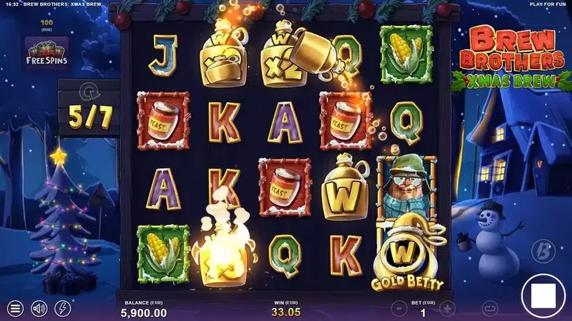 Brew Brothers Xmas Brew slot screenshot 5