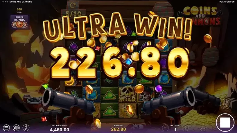 Coins and Cannons slot screenshot 5