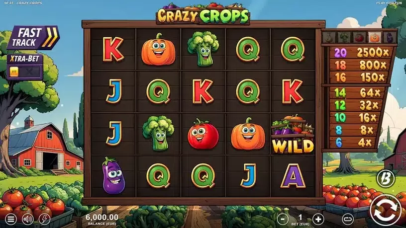 Crazy Crops slot screenshot 1