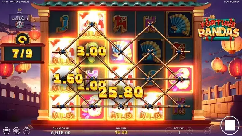 Fortune Pandas slot screenshot 6