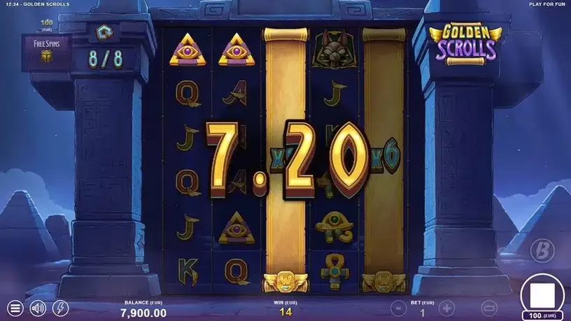 Golden Scrolls slot screenshot 4