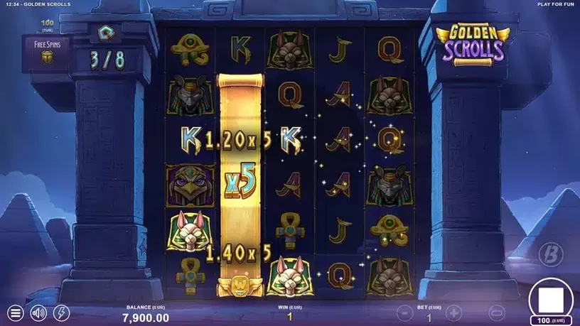 Golden Scrolls slot screenshot 3