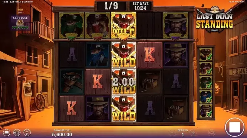 Last Man Standing slot screenshot 6