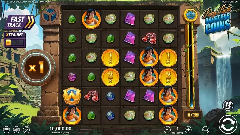 Lucy Luck and the Quest for Coins slot screenshot 1