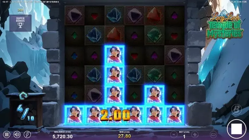 Lucy Luck and the Temple of Mysteries slot screenshot 6
