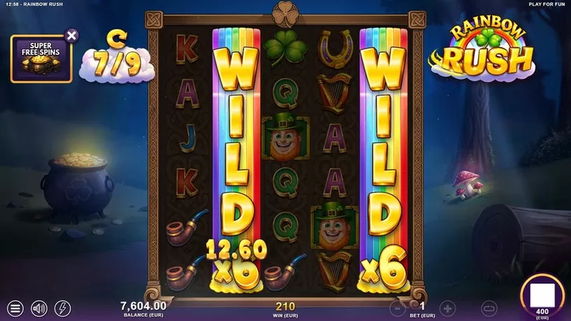 Rainbow Rush slot screenshot 5