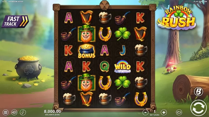 Rainbow Rush slot screenshot 1